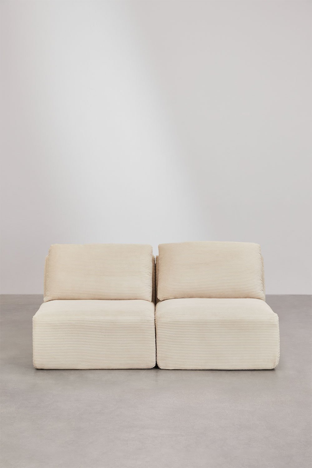 Sofa modułowy 2-częściowy z weluru pakowany próżniowo Temple, obrazek w galerii 6