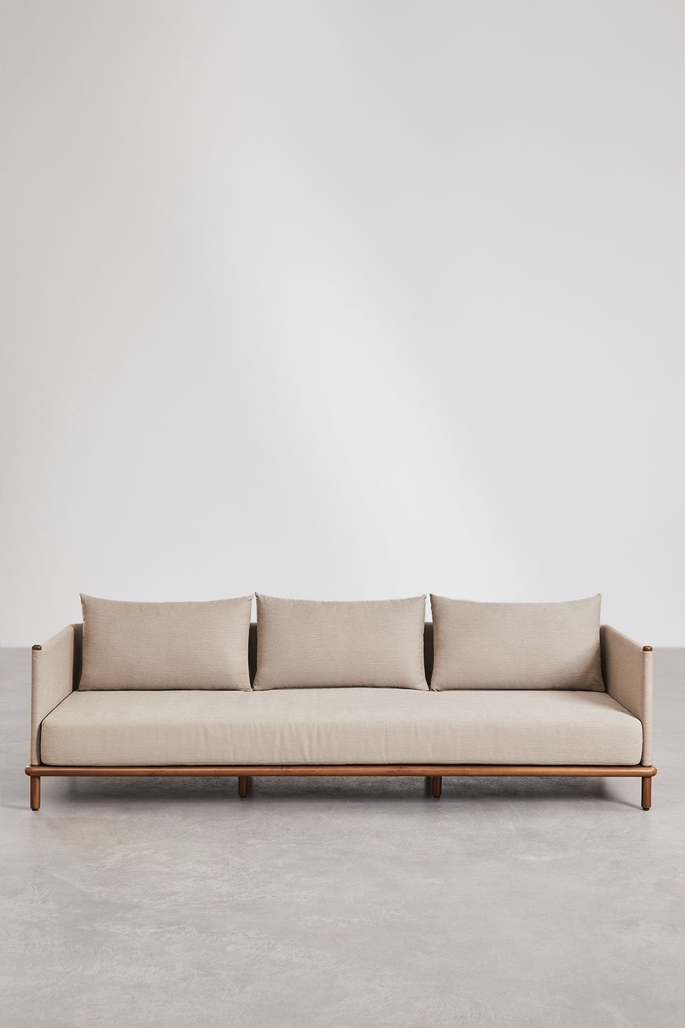 Sofa ogrodowa Olivia 3-osobowa z drewna akacjowego  , obrazek w galerii 5