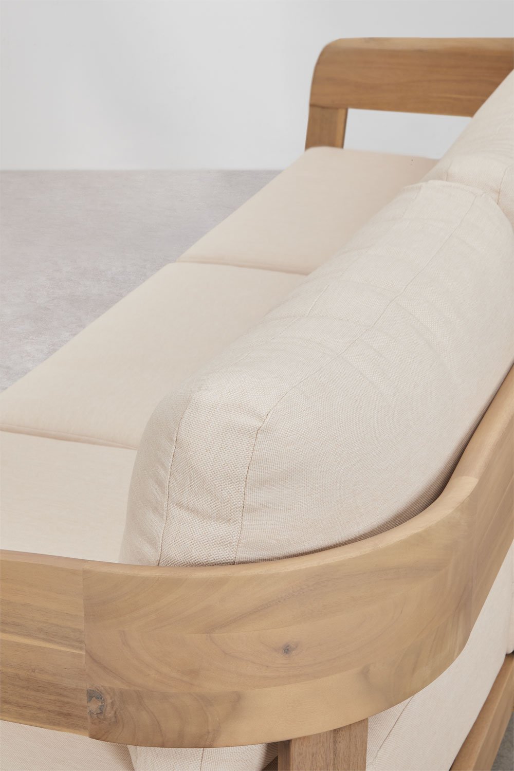 Sofa ogrodowa Uleno 3-osobowa z drewna akacjowego , obrazek w galerii 8