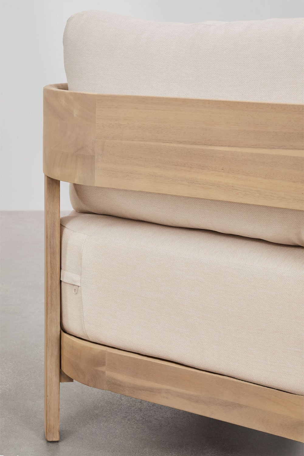 Sofa ogrodowa Uleno 3-osobowa z drewna akacjowego , obrazek w galerii 9