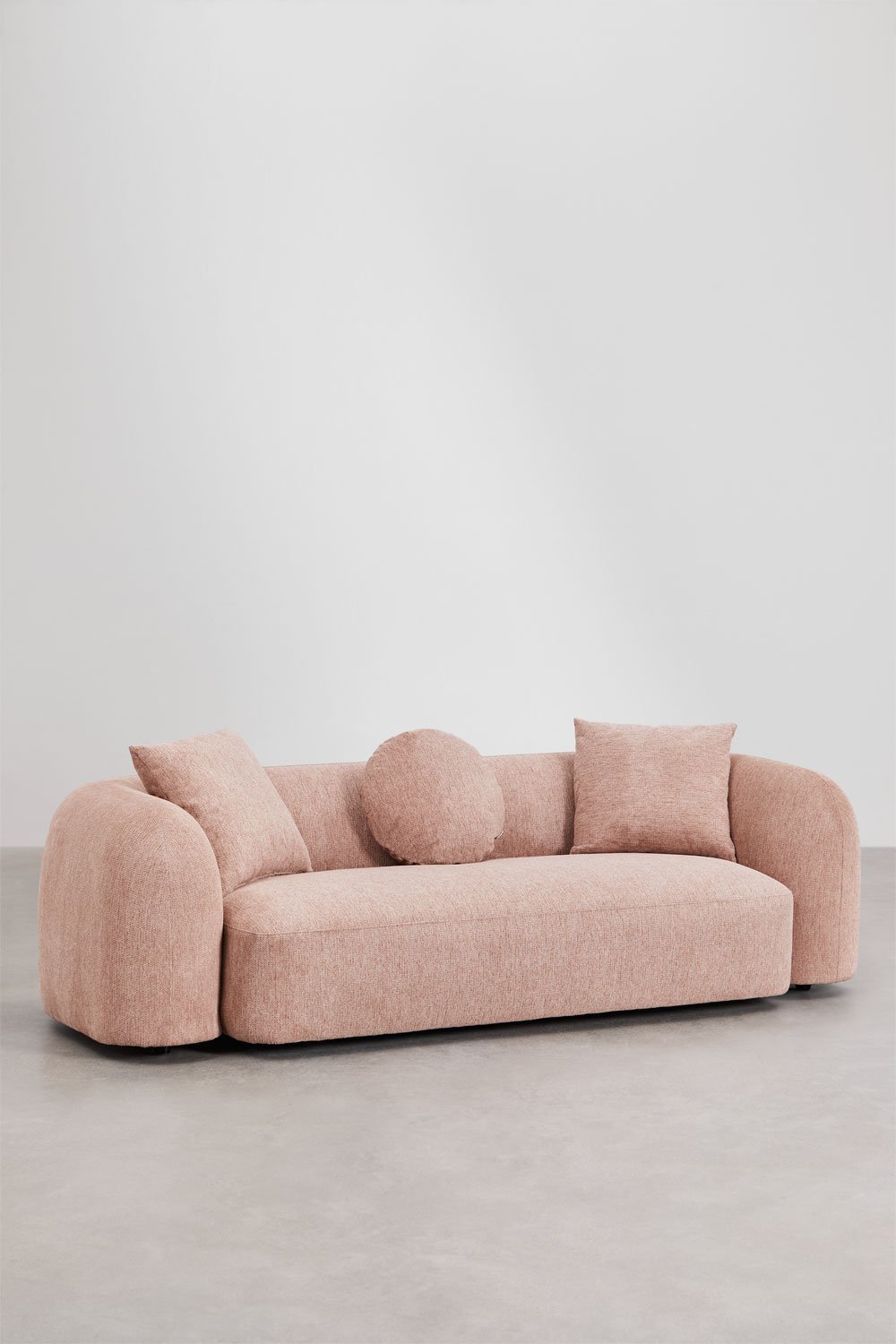 Sofa 3-osobowa z szenilu Coco, obrazek w galerii 3