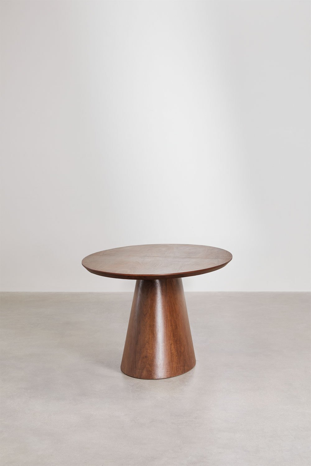 Ovalny stół jadalniany 160-200x100 cm rozkładany z MDF i fornirem Gala, obrazek w galerii 4