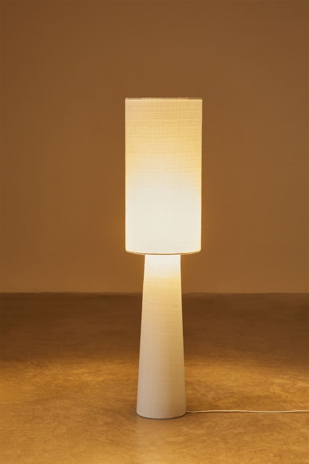 Lampa podłogowa Bercy z tkaniny i żelaza, obrazek w galerii 2