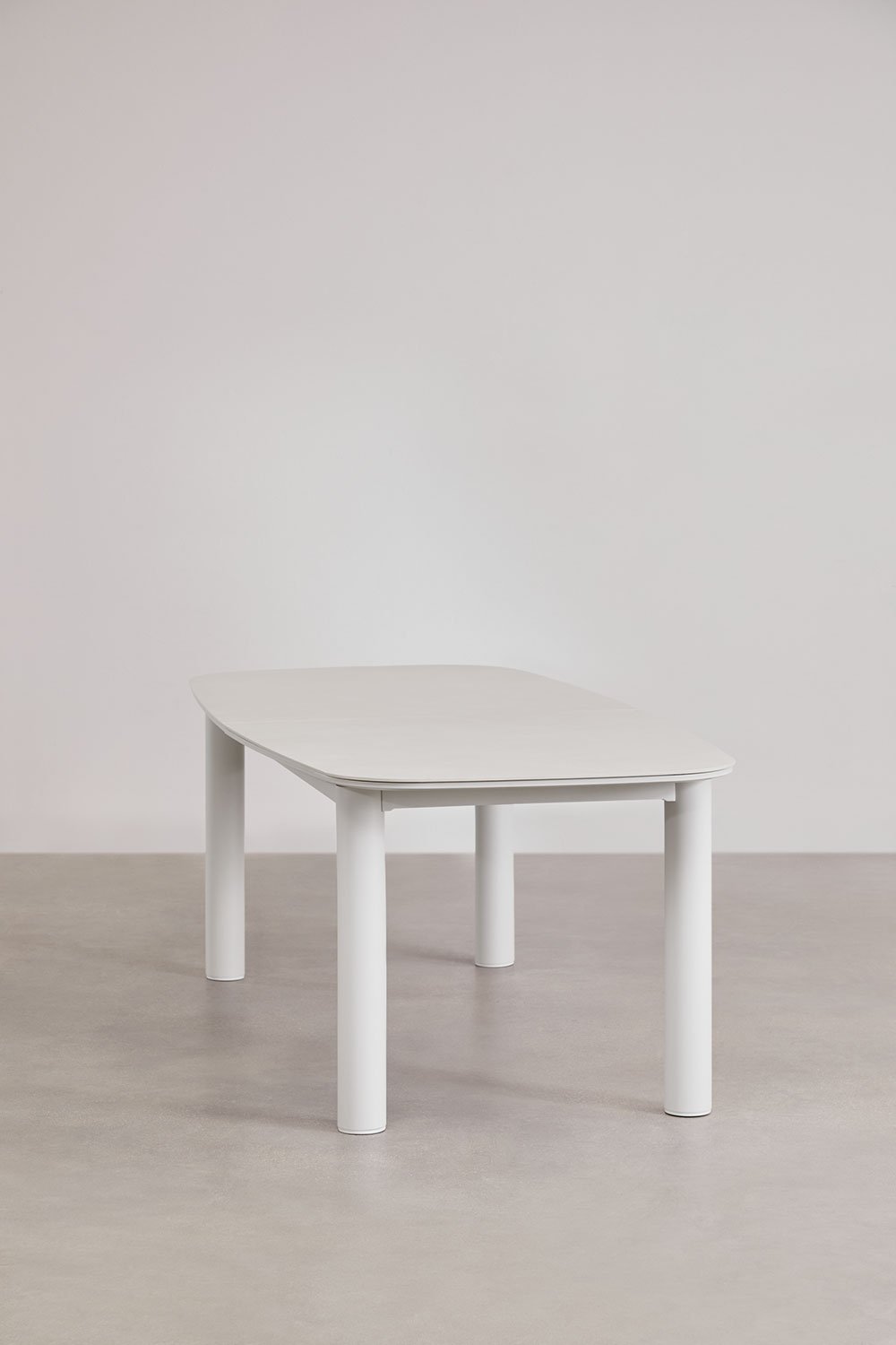 Prostokątny stół ogrodowy 220-280x100 cm rozkładany z ceramiki i aluminium Zinti, obrazek w galerii 4