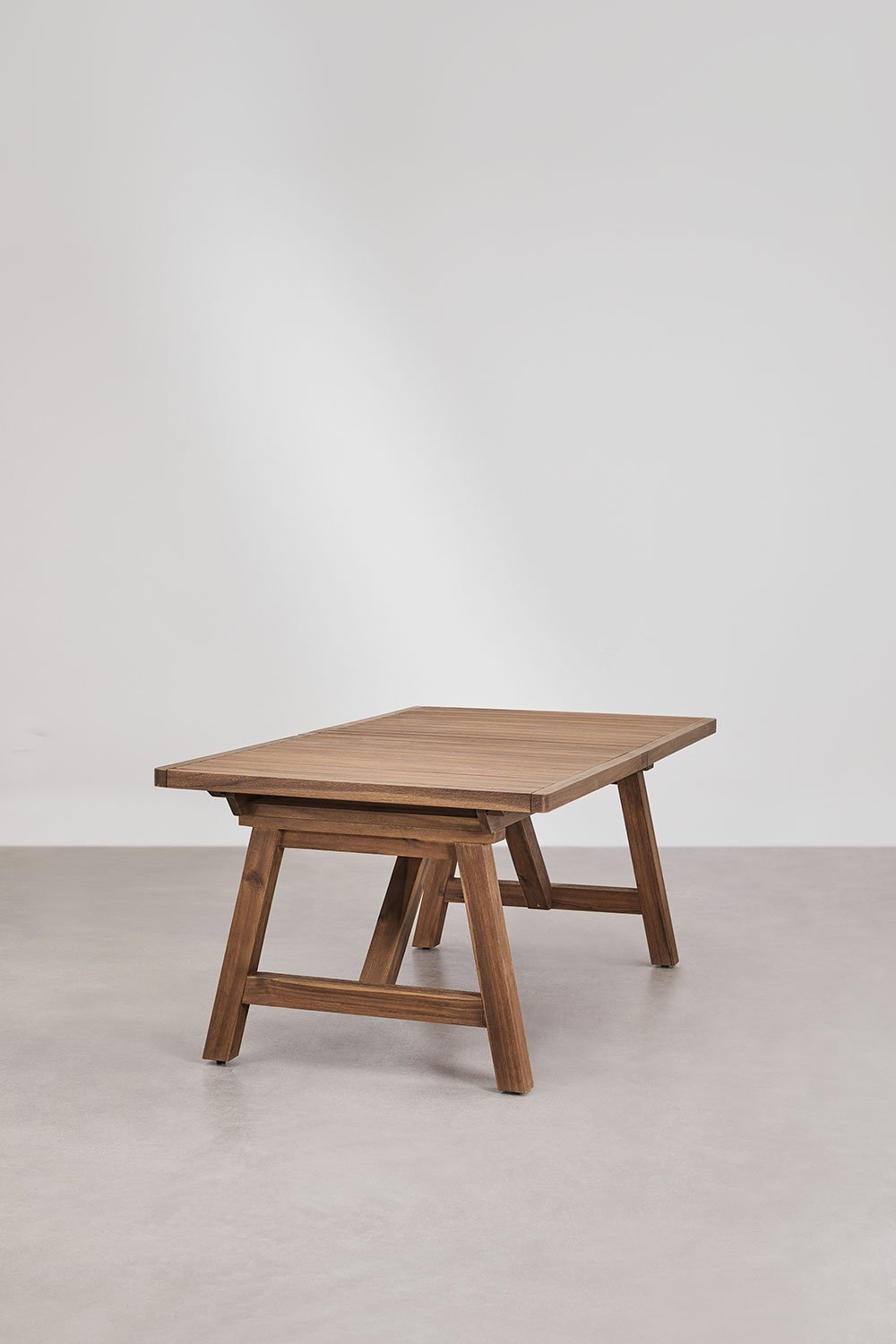 Stół jadalniany prostokątny 200-260-320x100 cm rozkładany z drewna akacjowego Dubai, obrazek w galerii 4