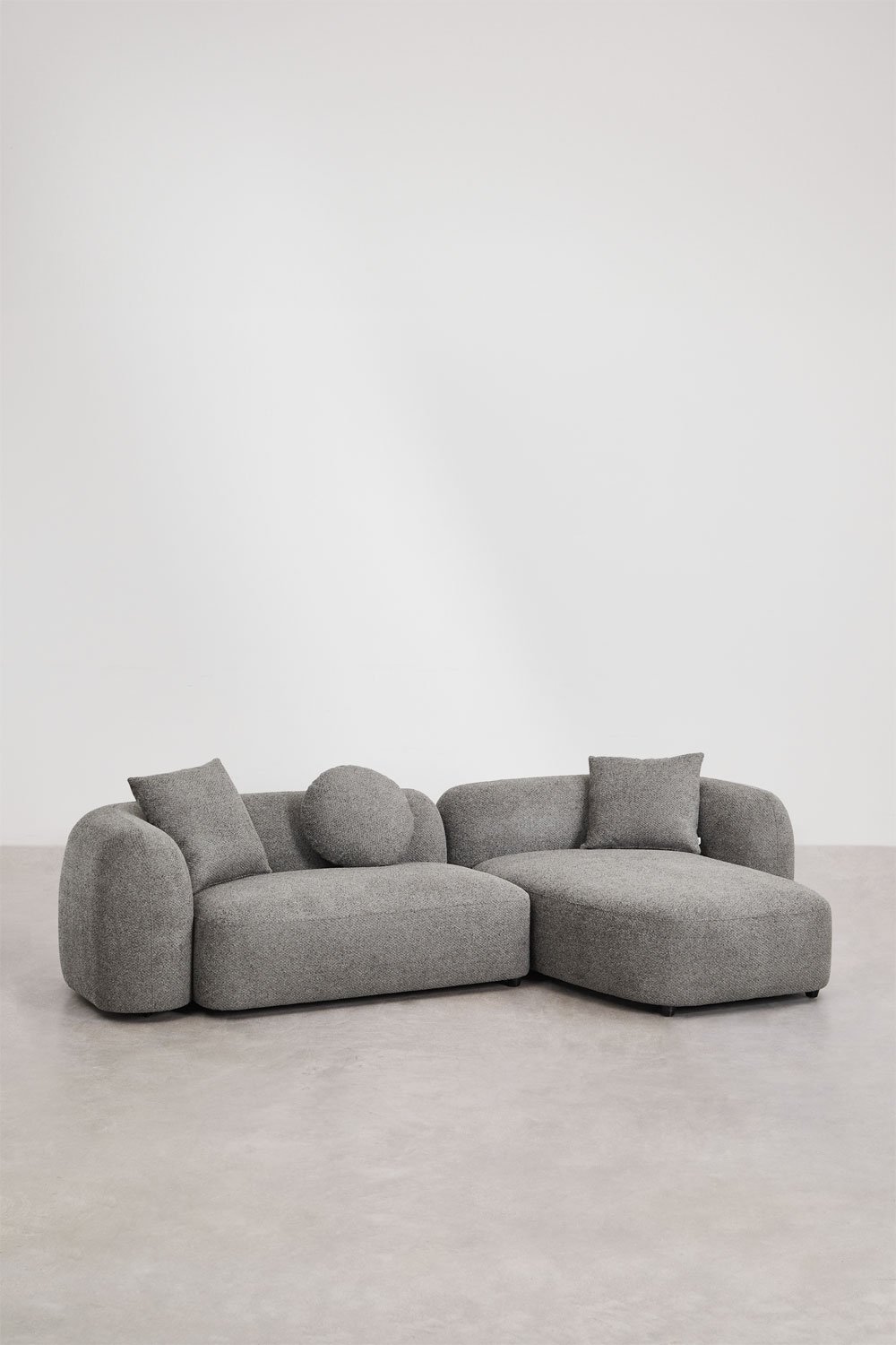 Dwuczęściowa prawa sofa modułowa z szezlongiem w kolorze Coco Chenille   , obrazek w galerii 2