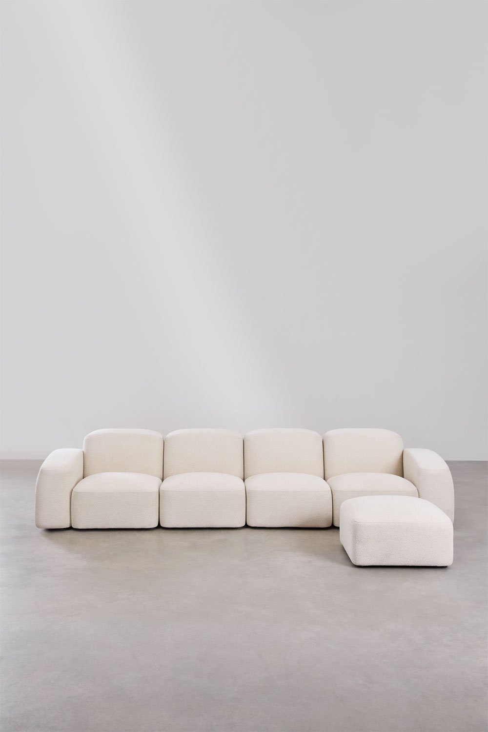 Bastian 4-częściowa modułowa sofa i pufa, obrazek w galerii 4