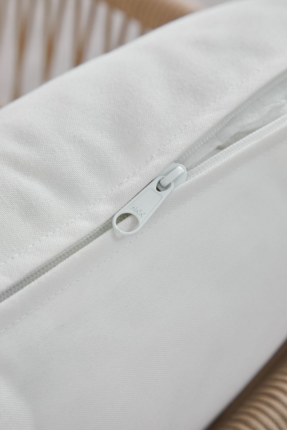 Sofa ogrodowy 3-osobowy z aluminium i drewna akacjowego Karvia, obrazek w galerii 9