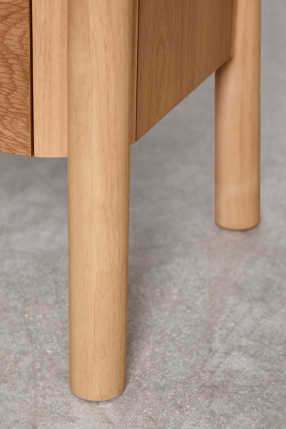 Szafka RTV 185x45 cm z MDF z okleiną dębową Munden, obrazek w galerii 6