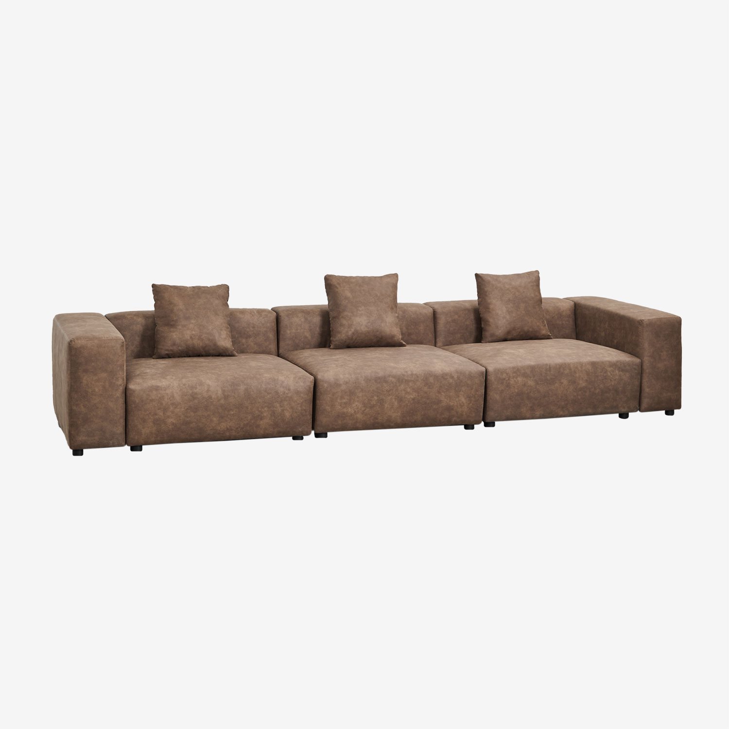 Modułowa sofa 3-częściowa ↔︎375 cm z wysokim podłokietnikiem Bruna, obrazek w galerii 11