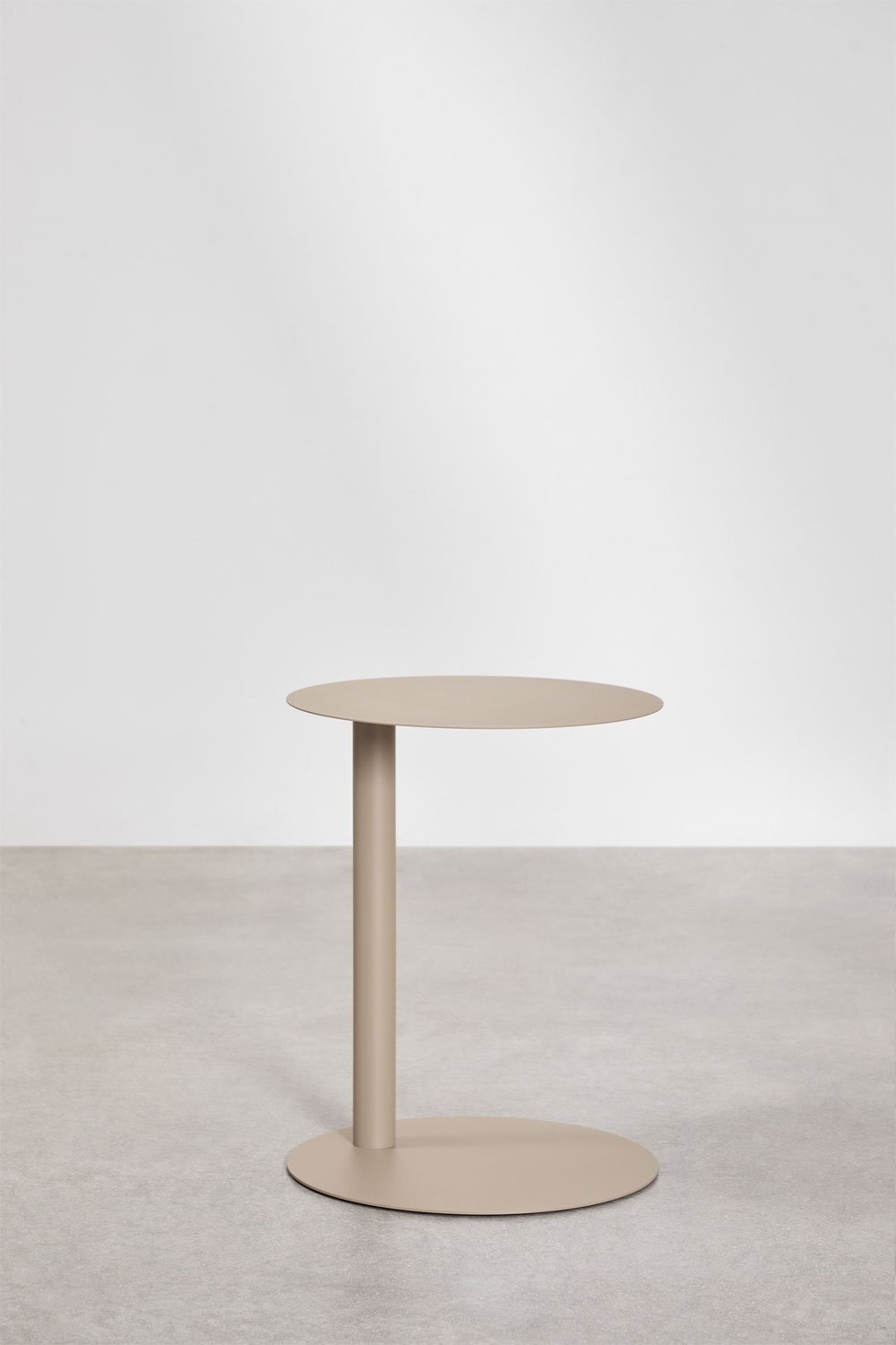 Okrągły stolik pomocniczy Ø40 cm z metalu Yannik, obrazek w galerii 2