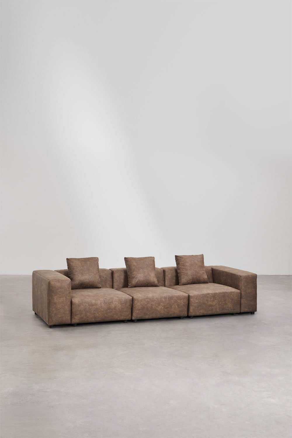 Modułowa sofa 3-częściowa (↔︎315 cm) z wysokim podłokietnikiem Bruna, obrazek w galerii 1
