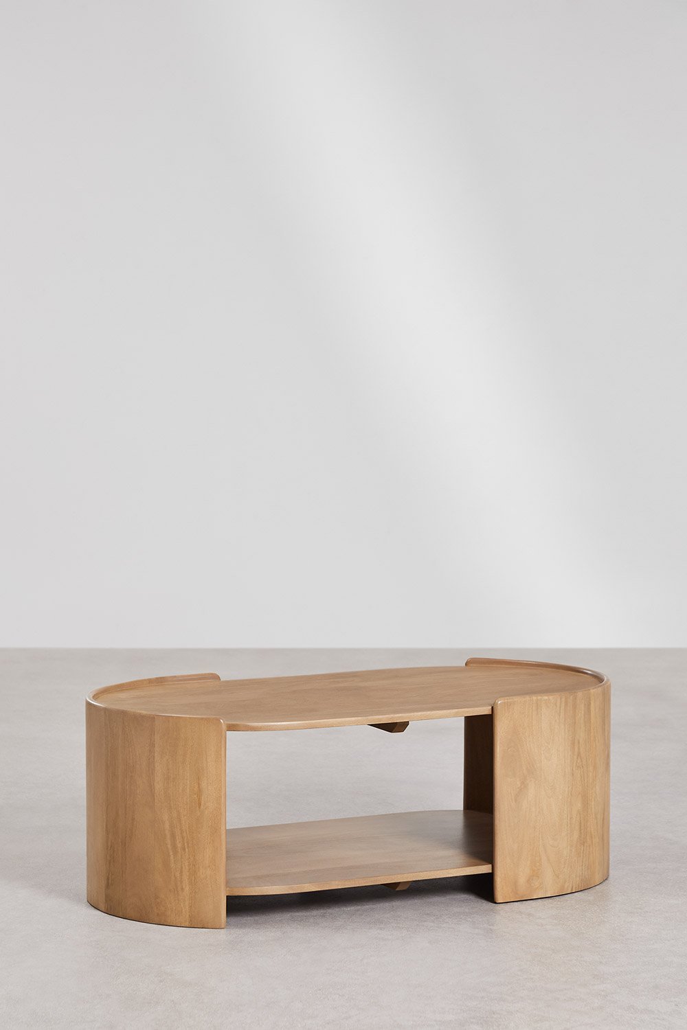 Owalny stolik kawowy 110x60 cm z drewna mango Sidney, obrazek w galerii 4