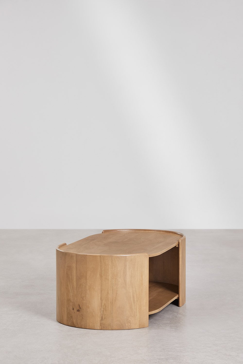 Owalny stolik kawowy 110x60 cm z drewna mango Sidney, obrazek w galerii 5