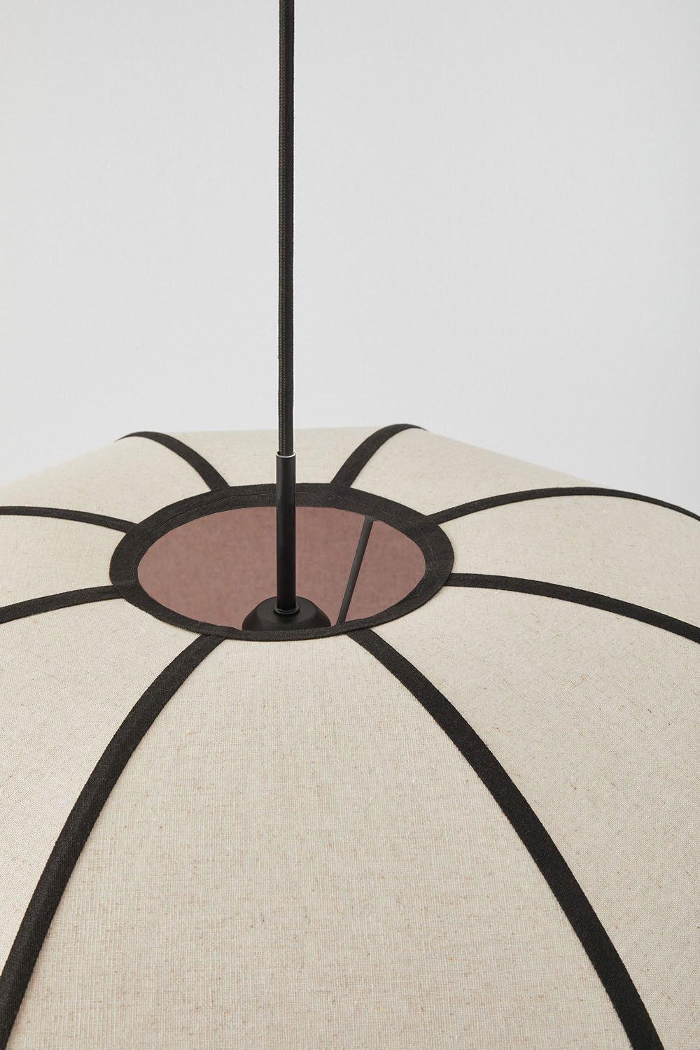 Lampa sufitowa lniana Patraix, obrazek w galerii 5