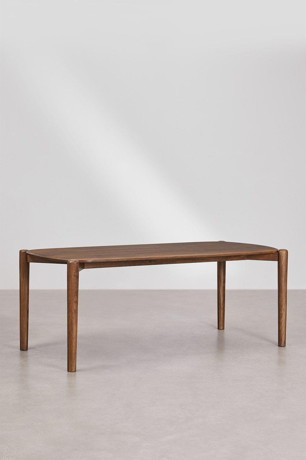 Stół jadalniany prostokątny 200x90 cm z drewna mango Gina, obrazek w galerii 3