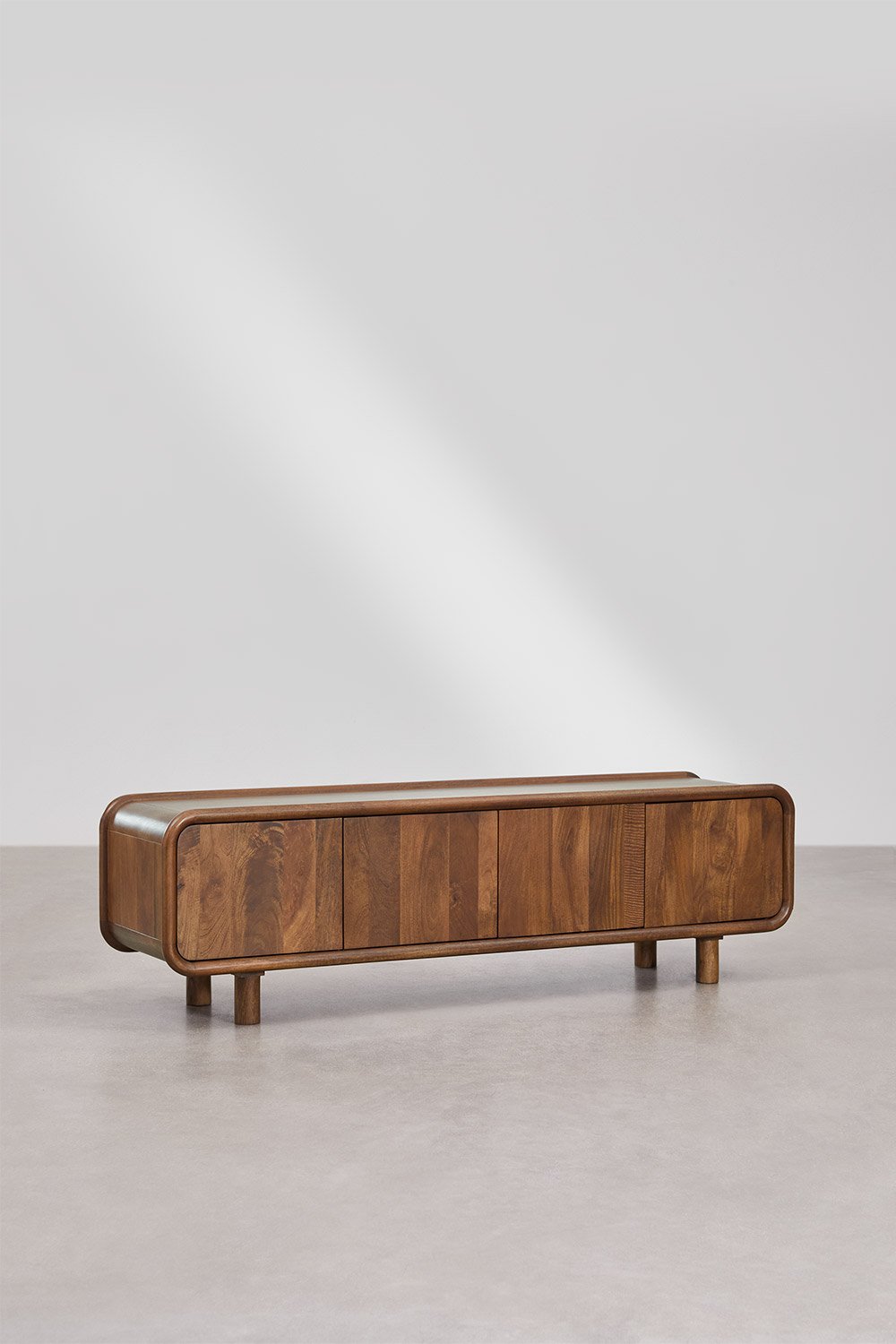 Szafka RTV 175x45 cm z drewna mango Gina, obrazek w galerii 3