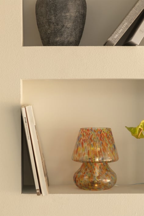 Szklana Lampa Stolowa Suri