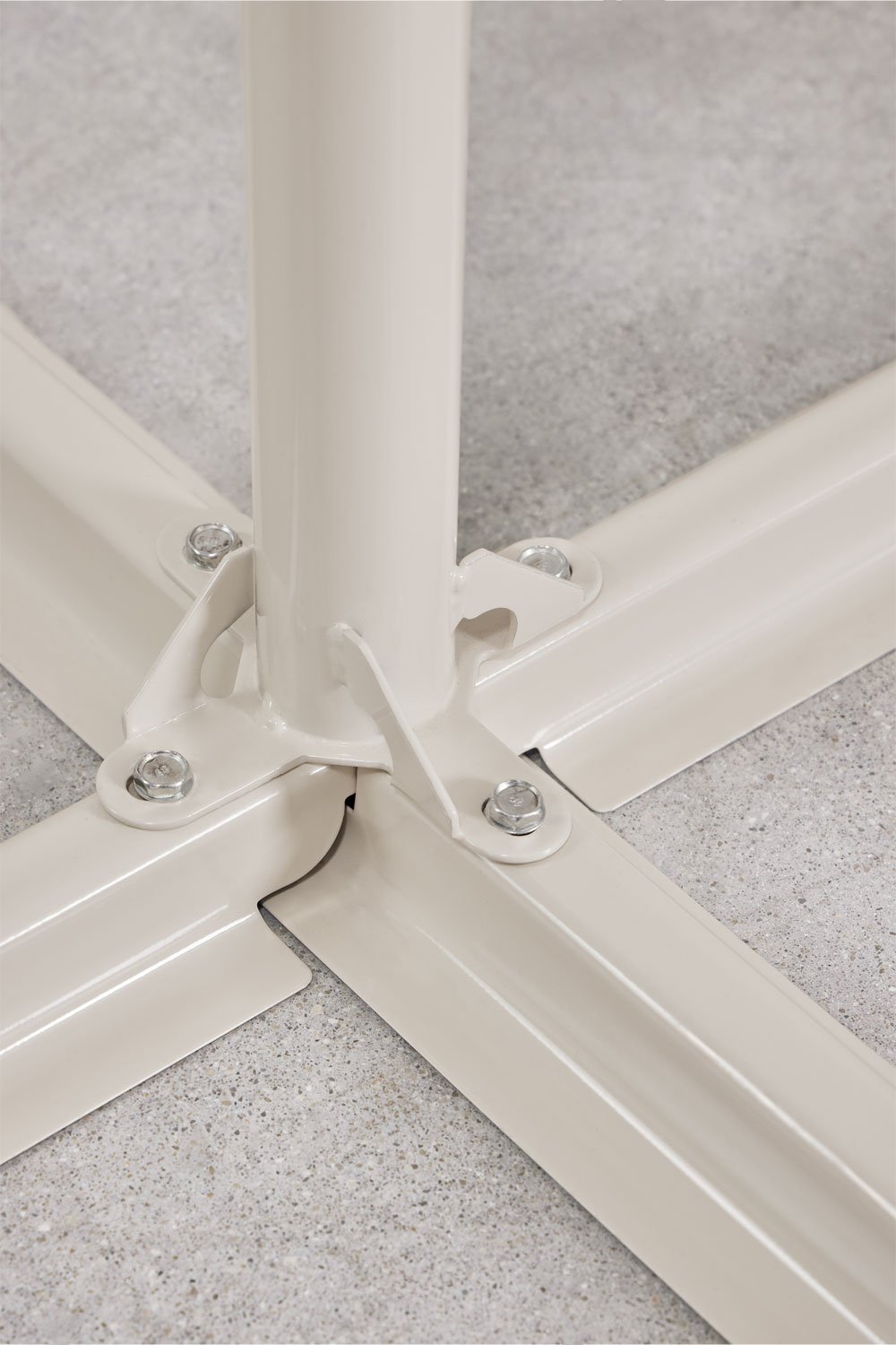 Parasol Gerran Ø295 cm z tkaniny i stali, obrazek w galerii 6