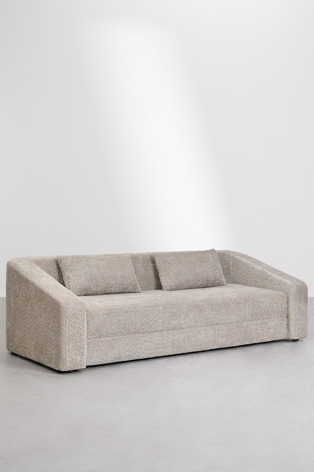 3-osobowa rozkładana sofa Dalila z tkaniny bouclé, obrazek w galerii 1