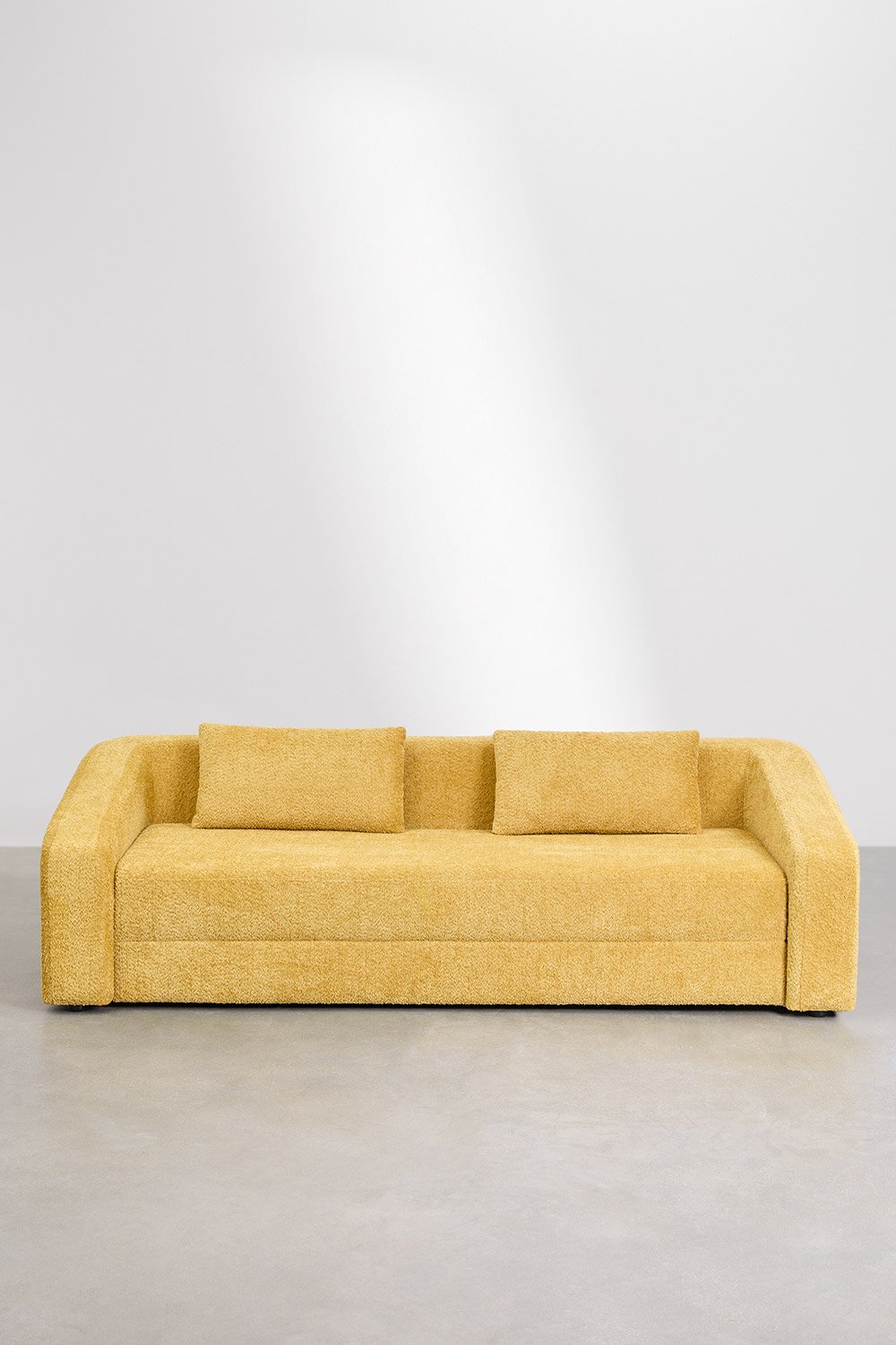 3-osobowa rozkładana sofa Dalila z tkaniny bouclé, obrazek w galerii 6