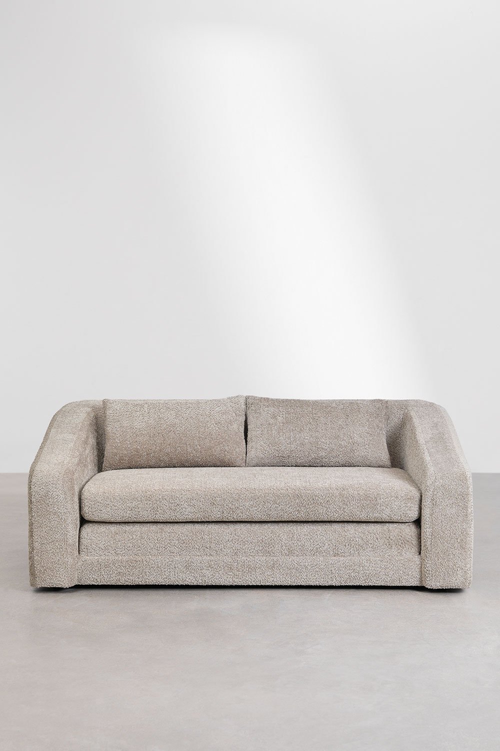 Dwuosobowa rozkładana sofa Dalila z tkaniny bouclé, obrazek w galerii 7