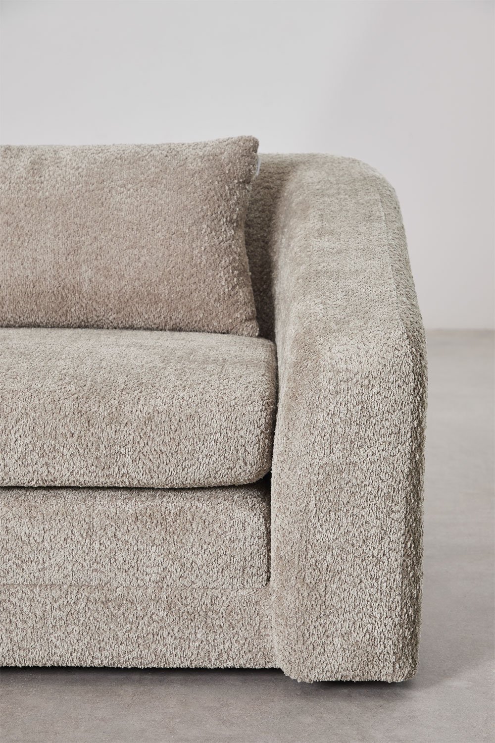 Dwuosobowa rozkładana sofa Dalila z tkaniny bouclé, obrazek w galerii 9