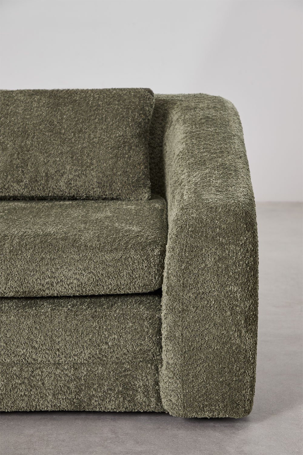 Dwuosobowa rozkładana sofa Dalila z tkaniny bouclé, obrazek w galerii 8