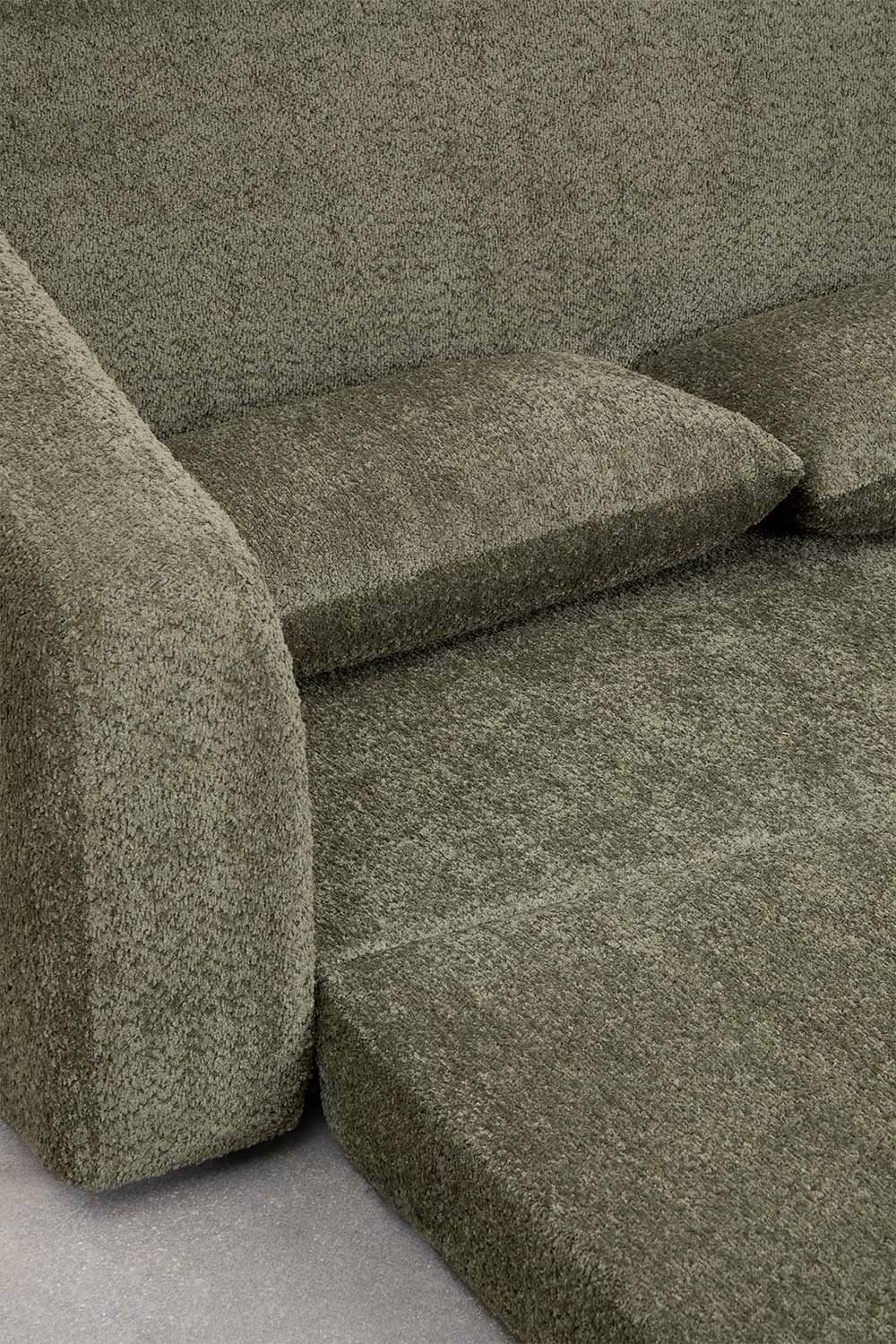 Dwuosobowa rozkładana sofa Dalila z tkaniny bouclé, obrazek w galerii 10