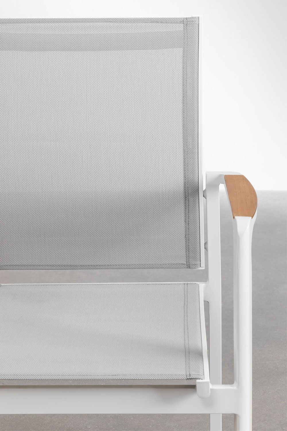 Zestaw okrągłych stołów Riviera, Ø180 cm, z drewna tekowego i aluminium oraz 8 składanych aluminiowych krzeseł ogrodowych, Elvir, obrazek w galerii 7