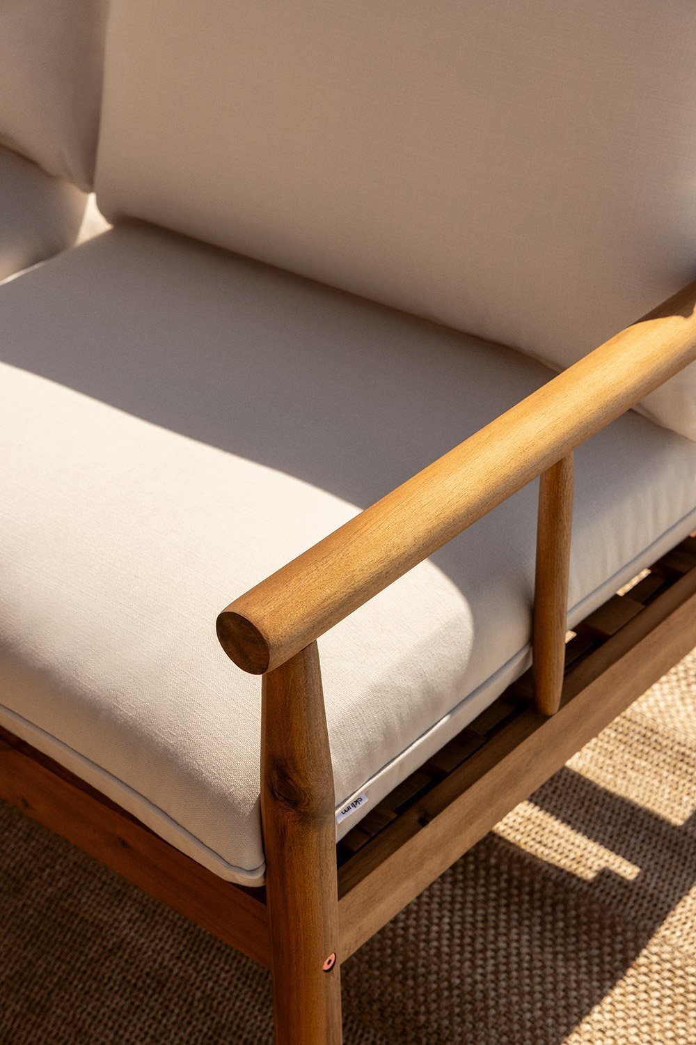 Sofa ogrodowa Melvin 2-osobowa z drewna akacjowego, obrazek w galerii 2
