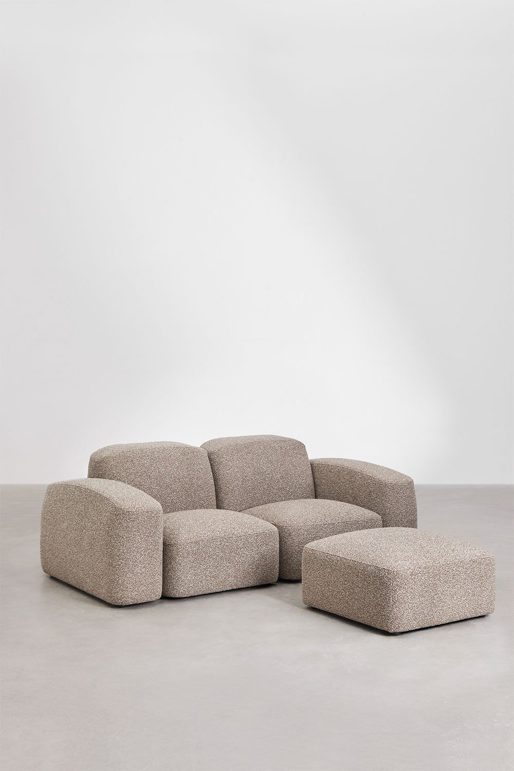 Bastian 2-częściowa modułowa sofa i puf, obrazek w galerii 4