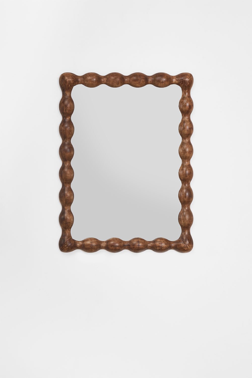 Lustro ścienne prostokątne 60x80 cm z drewna mango Tessaia, obrazek w galerii 2