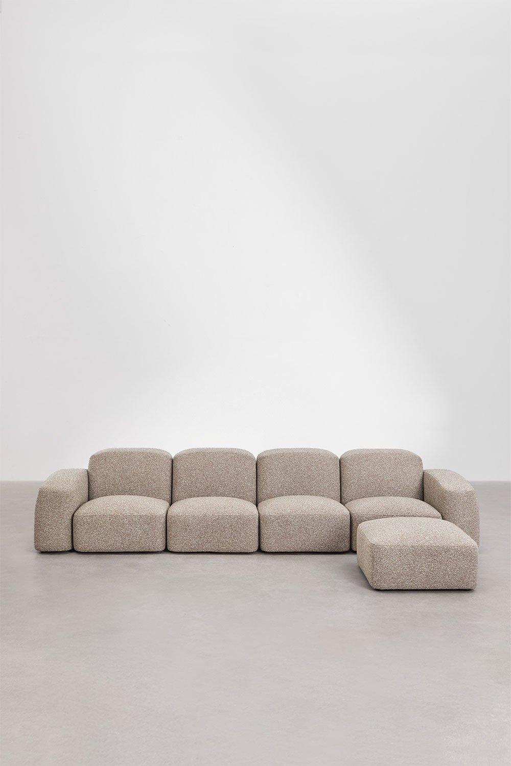 Bastian 4-częściowa modułowa sofa i pufa, obrazek w galerii 6