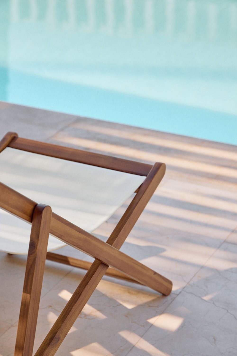 Składana huśtawka z poduszką z drewna Kardis, obrazek w galerii 2