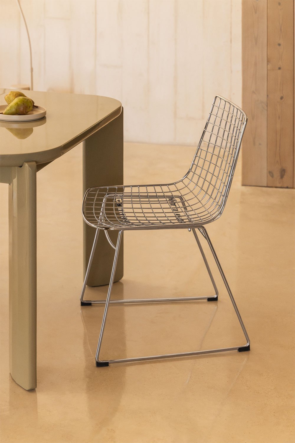 Krzesło jadalniane ze stali Renee, obrazek w galerii 1