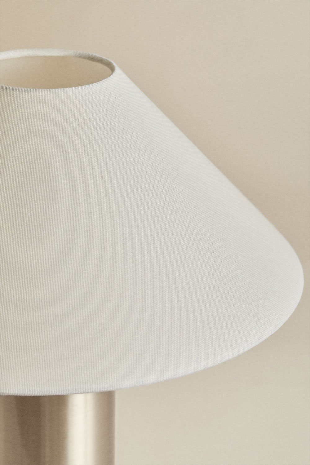 Lampa stołowa z lnu i żelaza Barak, obrazek w galerii 4