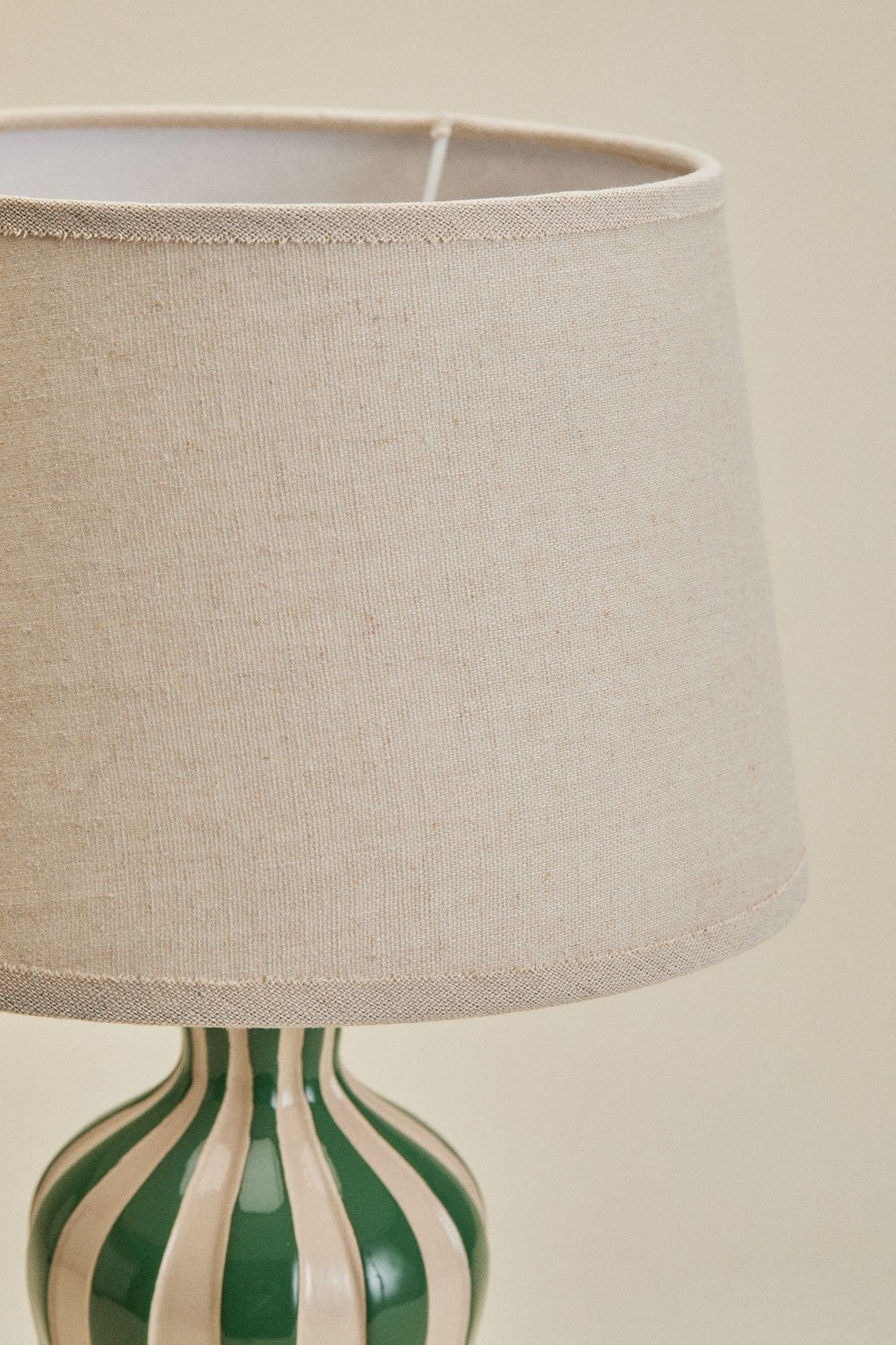 Lampa stołowa Jolira 40cm ceramiczno-lniana, obrazek w galerii 6