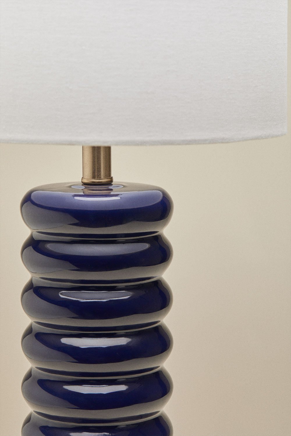 Lampa stołowa Boreto 75 cm ceramiczno-lniana, obrazek w galerii 6