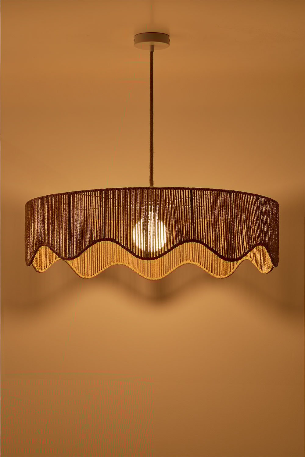 Lampa sufitowa z plecionego papieru Aoife, obrazek w galerii 4