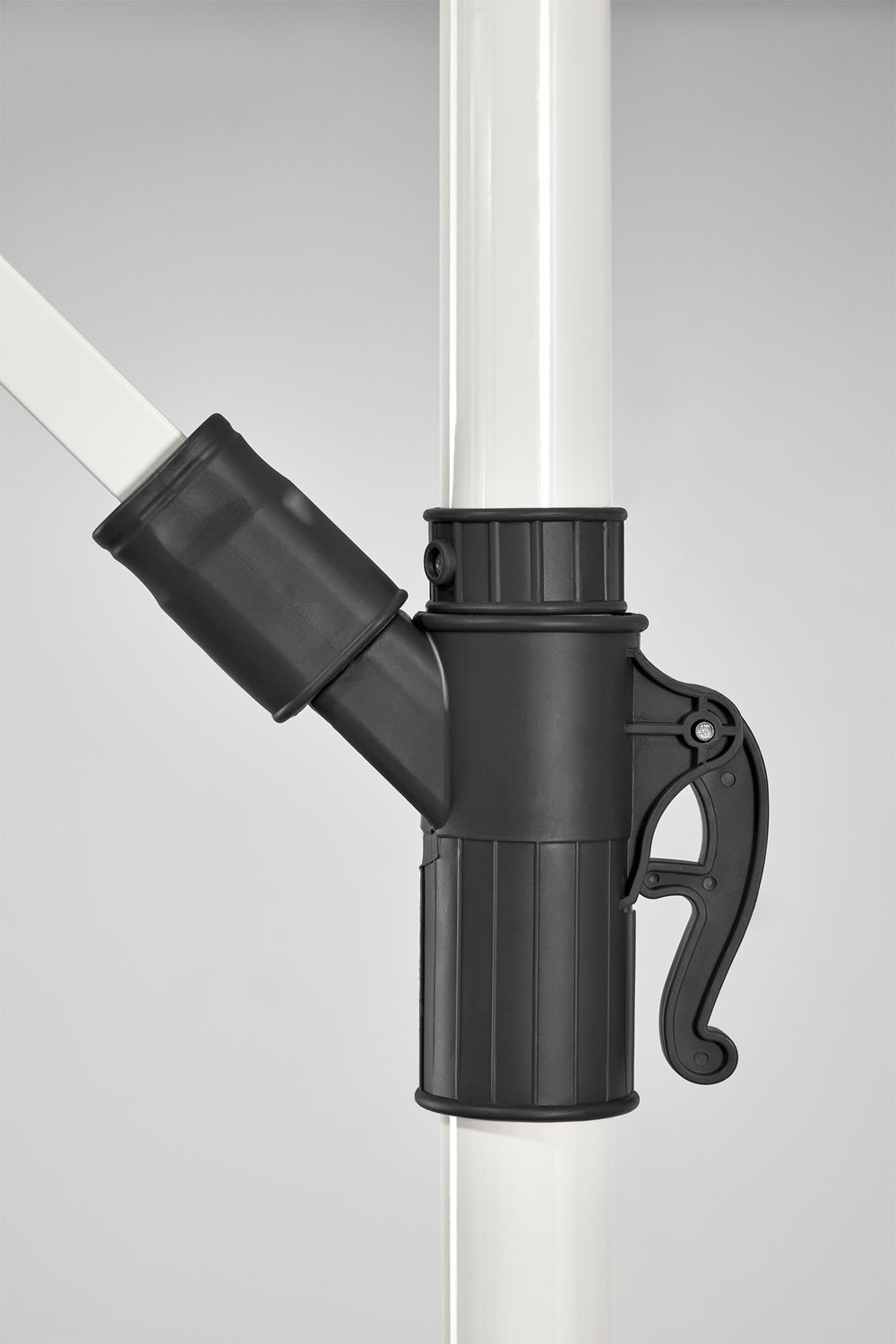 Parasol Gerran Ø295 cm z tkaniny i stali, obrazek w galerii 5