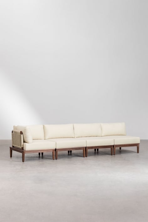 Narożna sofa modułowa Giulia 4-częściowa w kolorze akacji