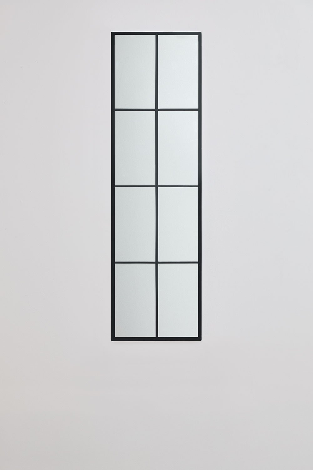 Metalowe lustro ścienne z efektem okna (40x130 cm) Rania , obrazek w galerii 2