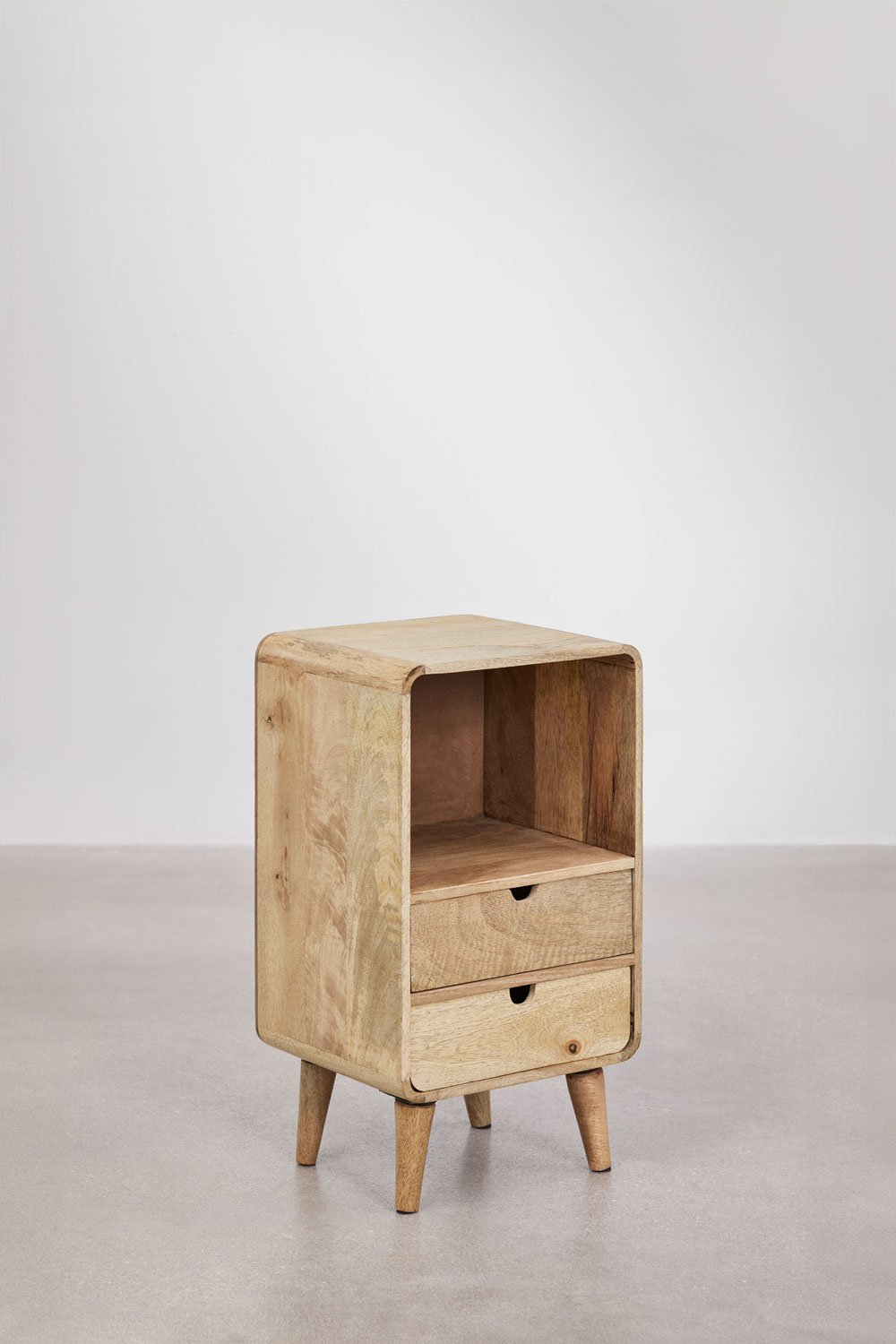 Stolik nocny Yulara z drewna mango, obrazek w galerii 3