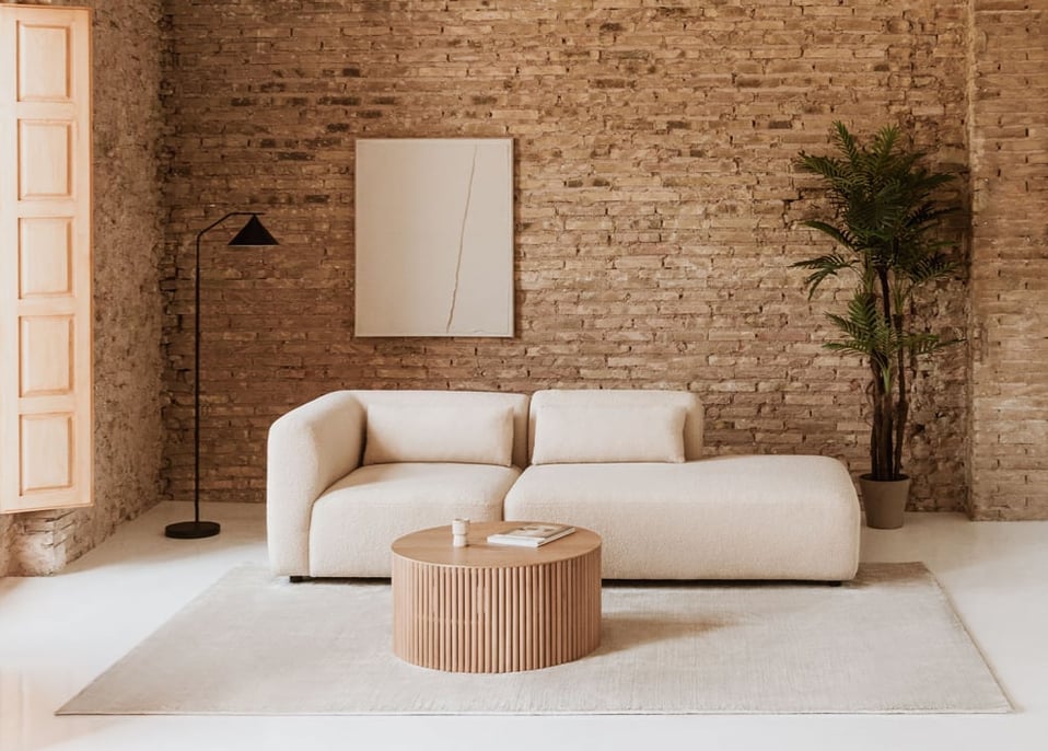 Fogler 2-częściowa narożna sofa modułowa z prawym szezlongiem