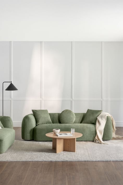 Sofa 3-osobowa z szenilu Coco - Szenil Sage Green