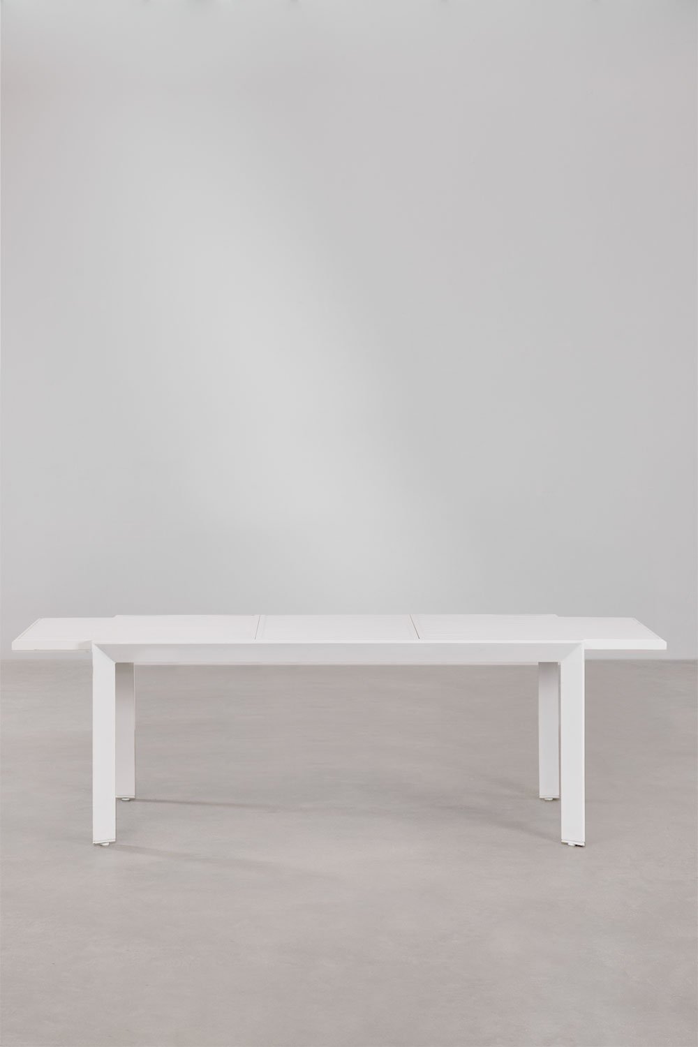 Rozkładany prostokątny stół ogrodowy 180-240x100 cm z aluminium Starmi, obrazek w galerii 5