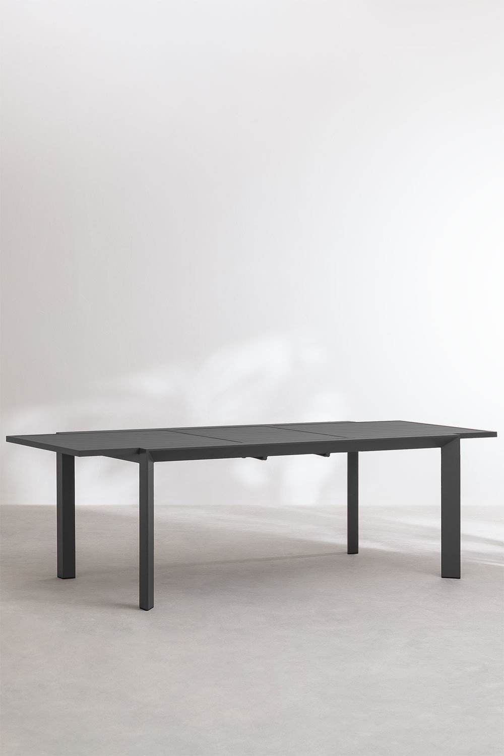 Rozkładany prostokątny stół ogrodowy 180-240x100 cm z aluminium Starmi, obrazek w galerii 4