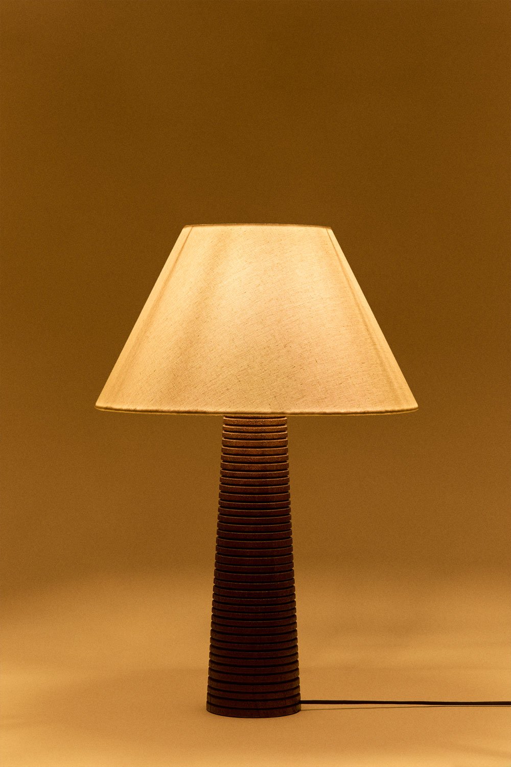 Lampa stołowa z drewna mango Malva, obrazek w galerii 4