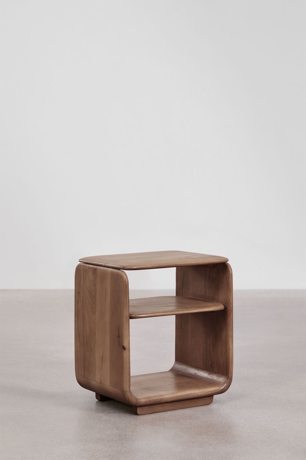 Prostokątny stolik nocny 40x30 cm z drewna Tinsley, obrazek w galerii 3